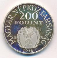 1976. 200Ft Ag "II. Rákóczi Ferenc" T:1- (PP) ujjlenyomat Adamo EM48