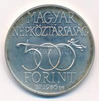 1986. 500Ft Ag "Budavár visszavétele 1686" T:BU patina Adamo EM97