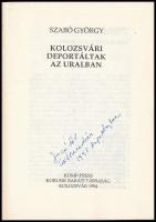 Szabó György: Kolozsvári deportáltak az Uralban. Kolozsvár, 1994., Komp-Press Korunk Baráti Társaság...