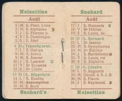 1911 Suchard reklám nyomtatvány mini naptár 5,7cm