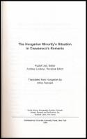 The Hungarian minoritys situation in Ceausescus Romania. Ed.: Joó, Rudolf. Atlantic Studies on Society in Change 68. New York, 1994, Columbia University Press. Angol nyelven. Kiadói egészvászon-kötés.