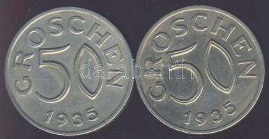 Ausztria 1935. 50Gr (2x) T:2-,3+
