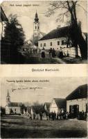 1908 Medina (Tolna), Református templom, jegyzői lak, Tauszig Ignác üzlete (EM)