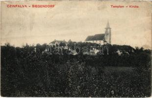 1915 Cinfalva, Siegendorf; templom / Kirche / church (Rb)