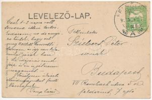 1913 Felsőlövő, Oberschützen; Hauptstrasse, Hotel / Fő utca, Neubauer szálloda. Kirnbauer Otto / mai...