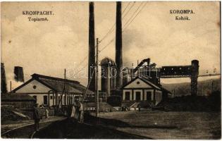 Korompa, Krompach, Krompachy; vasgyári kohók / Topiarne / iron works, factory, furnaces (EK)