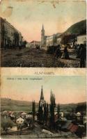 1913 Alsókubin, Dolny Kubín; Fő tér, római katolikus templom, piac. Szollarik István kiadása / main square, church, market (EK)