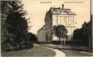 1916 Nagyszeben, Hermannstadt, Sibiu; Stadtpark, rum. Nationalhaus / Városliget, Román nemzeti ház / park, Romanian national house