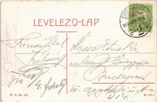 1910 Érsekújvár, Nové Zámky; Kossuth Lajos tér, Nemzeti szálloda, Kurzweil Gáspár üzlete. W.L. Bp. 4...