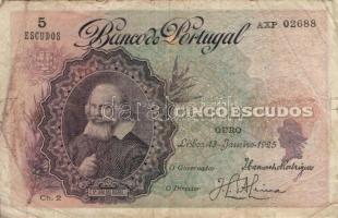 Portugália 1925.1.13. 5Esc Chapa 2 T:III