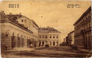 1908 Bród, Nagyrév, Slavonski Brod, Brod na Savi; Banska ulica / utca / street. W.L. 386. (EB)
