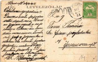 1908 Bród, Nagyrév, Slavonski Brod, Brod na Savi; Banska ulica / utca / street. W.L. 386. (EB)