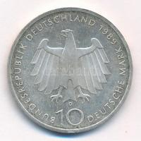 NSZK 1989D 10M Ag "Bonn 2000. évfordulója" T:1- patina
FRG 1989D 10 Mark Ag "2000th ...