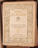 Nagy doboznyi vegyes papírrégiség: nyomtatványok, sok reklám, okmányok, stb, érdekes különlenyomatok...