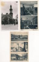 19 db RÉGI magyar város képeslap vegyes minőségben / 19 pre-1945 Hungarian town-view postcards in mi...