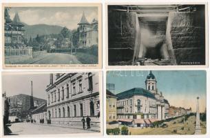 10 db RÉGI történelmi magyar város képeslap vegyes minőségben / 10 pre-1945 historical Hungarian town-view postcards in mixed quality