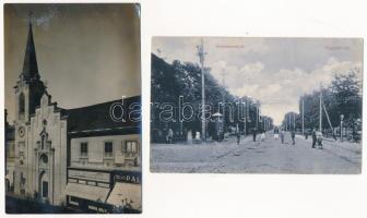 10 db RÉGI történelmi magyar város képeslap vegyes minőségben / 10 pre-1945 historical Hungarian tow...