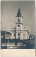 1940 Szatmárnémeti, Satu Mare; bevonuláskori felvétel, visszatért szept. 5., templom / entry of the Hungarian troops-era, church. photo