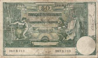 Belgium 1919.7.26. 50Fr T:III