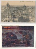 10 db RÉGI első világháborús katonai képeslap vegyes minőségben, pár Feldpost / 10 pre-1945 WWI military postcards in mixed quality, some Feldpost