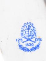 Herendi Viktória mintás porcelán cipő. Kézzel festett, jelzett (125 éves jubileum), minimális kopáss...