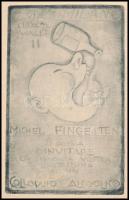 cca 1930 Fingestein Michel (1884-1943) Ex libris MIchel Fingestein. Ex Libris. Jelzett a dúcon. Rézm...