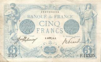 Franciaország 1916. 5Fr T:III+