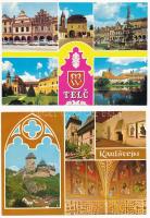 33 db MODERN főleg cseh város képeslap a 70-es évekből / 33 modern mostly Czech town-view postcards ...