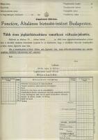 1934-1937 5db régi biztosítási irat, mint Fonciére vagy a Hazai Általános Biztosító Rt