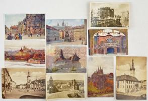 Kb. 100 db VEGYES cseh város képeslap, benne korai festményekkel / Cca. 100 mixed Czech town-view postcards, with some pre-1945 paintings
