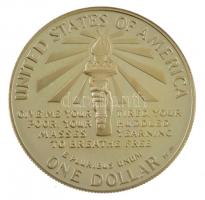 Amerikai Egyesült Államok 1986S 1$ Ag "Szabadság-szobor" angol nyelvű tanúsítvánnyal, az e...