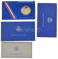 Amerikai Egyesült Államok 1986S 1$ Ag "Szabadság-szobor" angol nyelvű tanúsítvánnyal, az e...