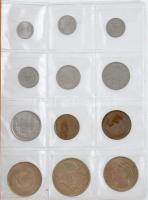 Lengyelország 1949-1979. 1gr-20Zl (24xklf) forgalmi összeállítás albumban T:1 Poland 1949-1979. 1 Grosz - 20 Zlotych (24xdiff) coin set in album C:AU