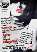 2006 Gödör Klub Válogatás-koncert plakát, feltekerve, 96x66 cm