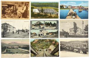 Kb. 78 db RÉGI balkáni város képeslap vegyes minőségben / Cca. 78 pre-1945 Balkan town-view postcards in mixed quality