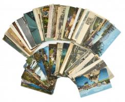 Kb. 78 db RÉGI balkáni város képeslap vegyes minőségben / Cca. 78 pre-1945 Balkan town-view postcard...