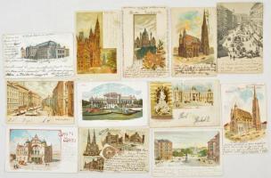 Wien, Vienna, Bécs; - kb. 108 db régi város képeslap vegyes minőségben / Cca. 108 pre-1945 town-view postcards in mixed quality