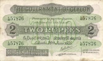 Ceylon 1935.6.26. 2R T:II/III