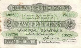 Ceylon 1936.6.18. 2R T:II