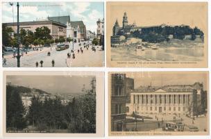 28 db RÉGI lengyel város képeslap vegyes minőségben / 28 pre-1945 Polish town-view postcards in mixed quality