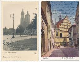 28 db RÉGI lengyel város képeslap vegyes minőségben / 28 pre-1945 Polish town-view postcards in mixe...