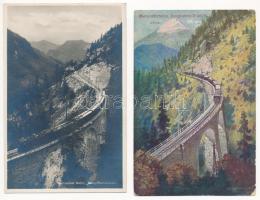 Mariazeller-Bahn - 14 db régi képeslap vegyes minőségben / 14 pre-1945 postcards in mixed quality
