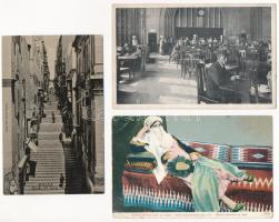 17 db RÉGI külföldi város képeslap vegyes minőségben / 17 pre-1945 European town-view postcards in m...