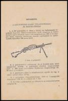 1954 Lőkiképzési utasítás. (LŐUT - 38.) A DP golyószóró. Bp., 1954., Honvéd Kiadó Intézet. Kiadói pa...