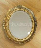 Dekoratív fakeretes tükör 45 cm magas