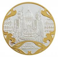 DN A Szent Korona évezrede - A korona a Parlamentben 2000 aranyozott, ezüstözött Cu emlékérem tanúsítvánnyal (40mm) T:PP