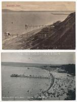 13 db RÉGI bolgár város képeslap vegyes minőségben / 13 pre-1945 Bulgarian town-view postcards in mi...