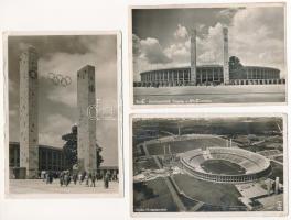 Berlin, Olympiastadion - 3 pre-1945 postcards
