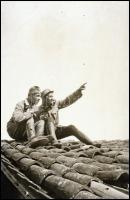 II. világháborús katonai negatívok vegyes méretben, 12 db