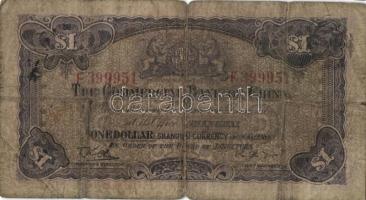 Kína/Shanghai/Commercial Bank 1929. 1$ T:III-/IV